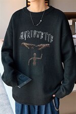 ！2023秋冬季新款男士加厚圆领毛衣高品质潮流针织衫M806P45，男装针织衫/毛衣，电商B220