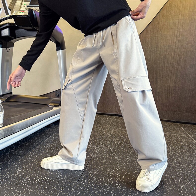 解构秋季新款弯刀工装裤男阔腿直筒裤A368-K2980-P68，男装工装外套，电商A368
