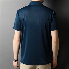 短袖男夏季冰丝t恤男士短袖2023新款翻领冰感上衣服潮流，男装T恤，电商B212（原钱塘6029）