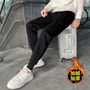 社会精神小伙2022加绒卫裤运动束脚男裤DS-B249-KK91-P58-加绒P68图片