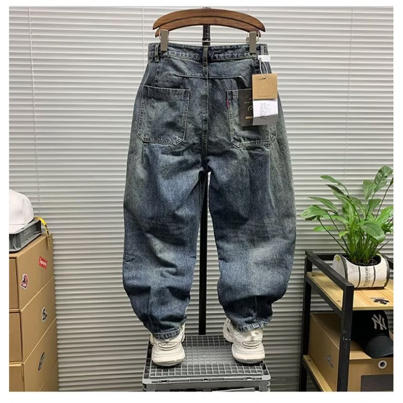1506-1/KX441/P52潮流痞帅男裤设计感百搭休闲裤萝卜哈伦牛仔裤男,男装牛仔裤,星座1506-1