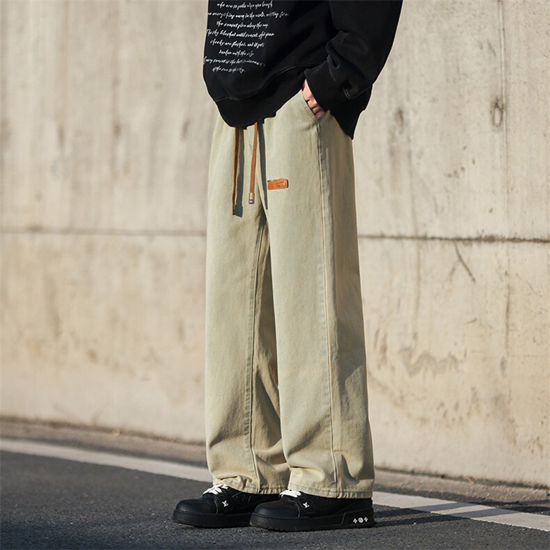8XL-M特大码牛仔裤男宽松直筒裤子加肥加大码K908P50控68,男装牛仔裤,电商D206-1