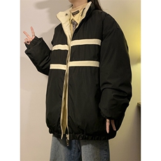 XZ213-GLMY8865-P148控168抖音品质直播供货刺绣双面穿三防棉服，男装棉衣，星座213