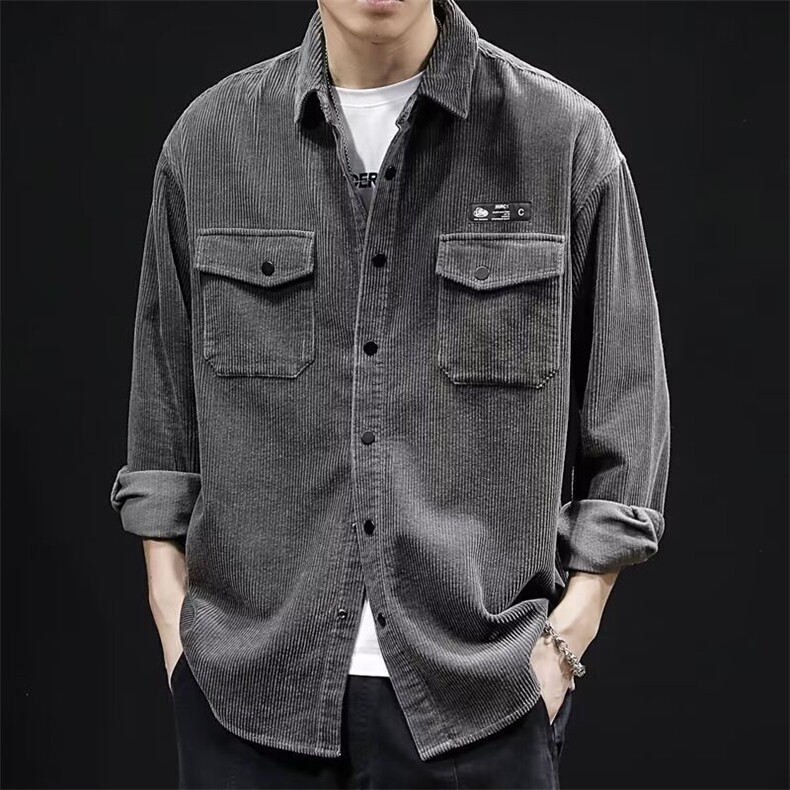 韩版潮流男士工装套装春秋季新款潮男衬衫帅气HH002P46，男装休闲套装，星座1013-5