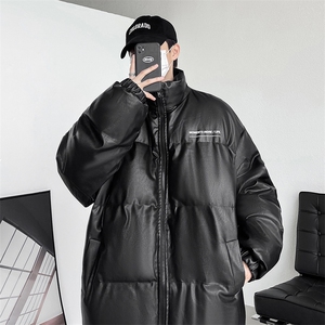 冬季字母印花皮棉衣男立领加厚男士棉服潮流棉袄A266-PY2101-P80图片
