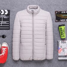 新款防风羽绒棉服短款男休闲外套秋冬季修身超轻薄款F883，男装棉衣，星座1309