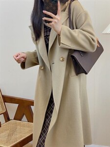 独屿 双面羊毛大衣 现货图片