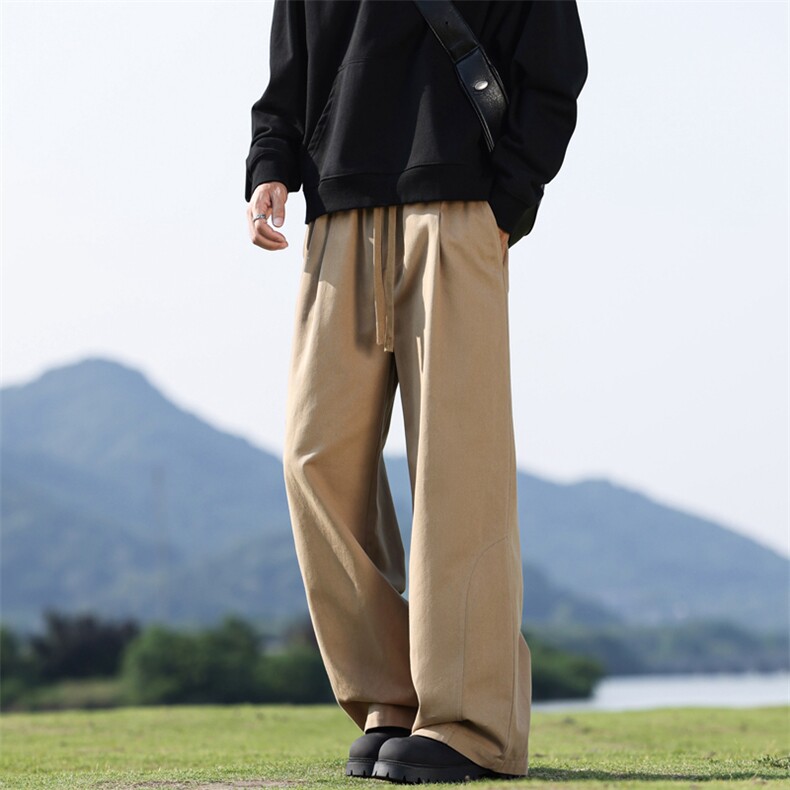 秋冬弯刀阔腿裤美式高腰显瘦休闲裤镰刀裤K02532-P55,男装休闲裤,星座308B-2