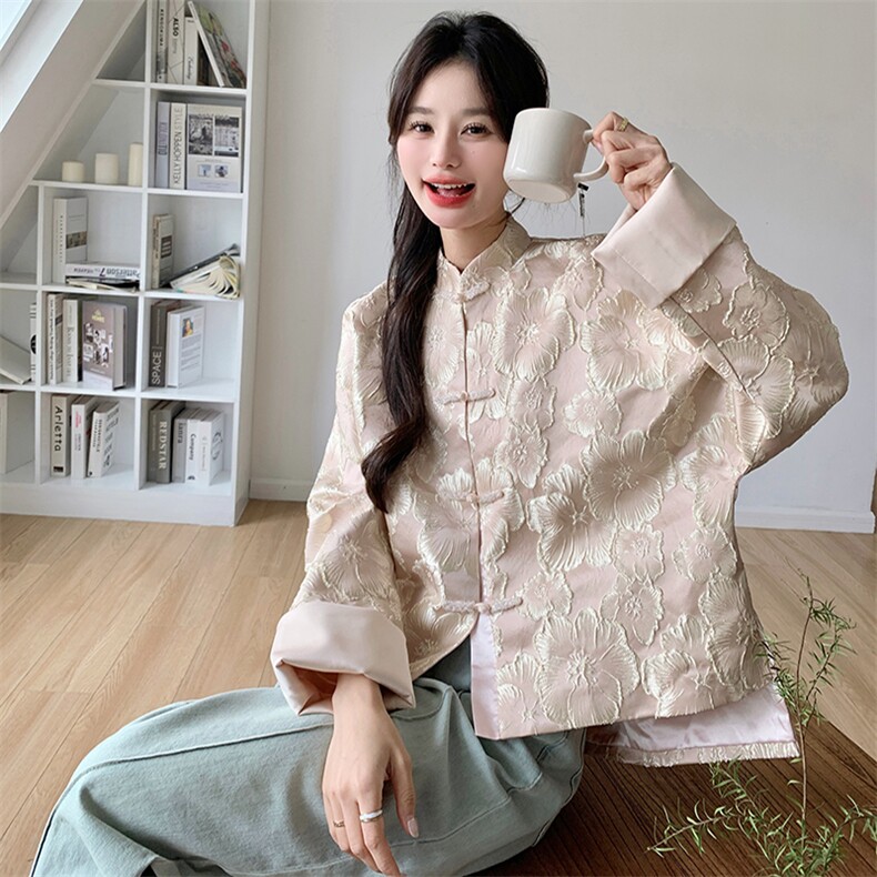 现货2D078-F8122-P155K238风刺绣外套,女装短外套,2D078