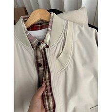 美式复古飞行员夹克男宽松棒球服无领外套JK80N-特P55，男装夹克，星座1007（原301D）