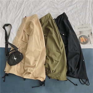 714-1-S609男款新款中长款港风外套款夹克精品风衣bB图片