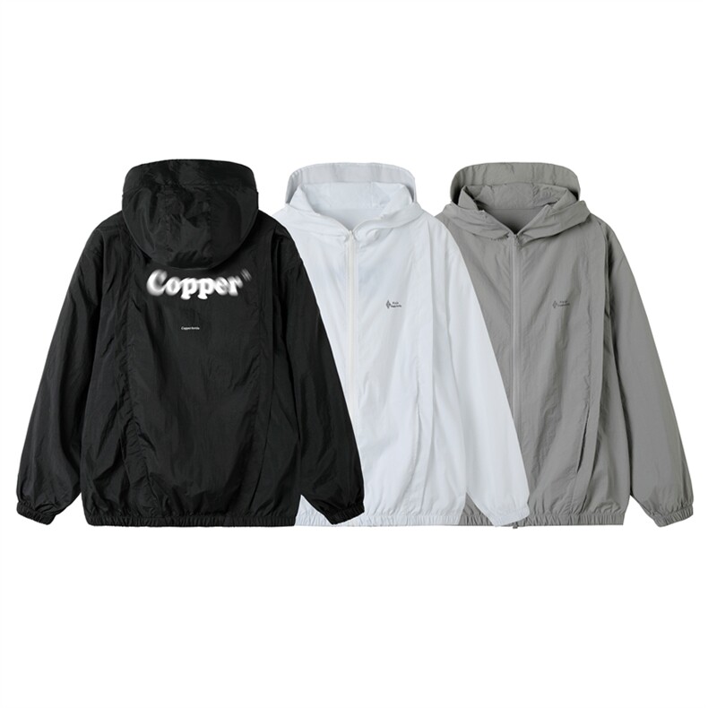 F159/P55有报告UPF50+紫外线防晒衣男个性连帽外套防晒服上衣，男装防晒衣，电商基地A050