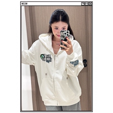 刺绣连帽拉链卫衣KM7038款M-3XL薄，男装卫衣，星座506A