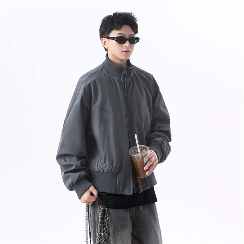 港风日系座山蟒夹克立领短款设计感外套XZ213-JK8000-P75控128,男装夹克,星座213