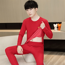 秋衣秋裤男士保暖内衣秋冬季薄款抗菌莱卡棉套装TZ3808-P50，男装棉衣，星座310B-3