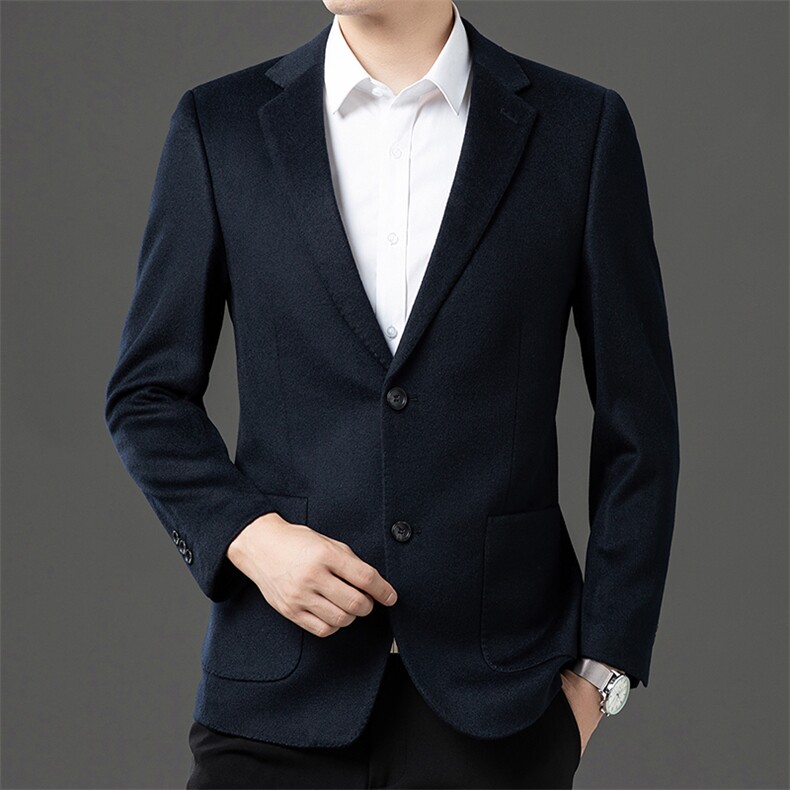 2026春秋冬季新款羊毛西装单西外套男商务休闲保暖日常便服,男装西服套装,电商B212（原钱塘6029）