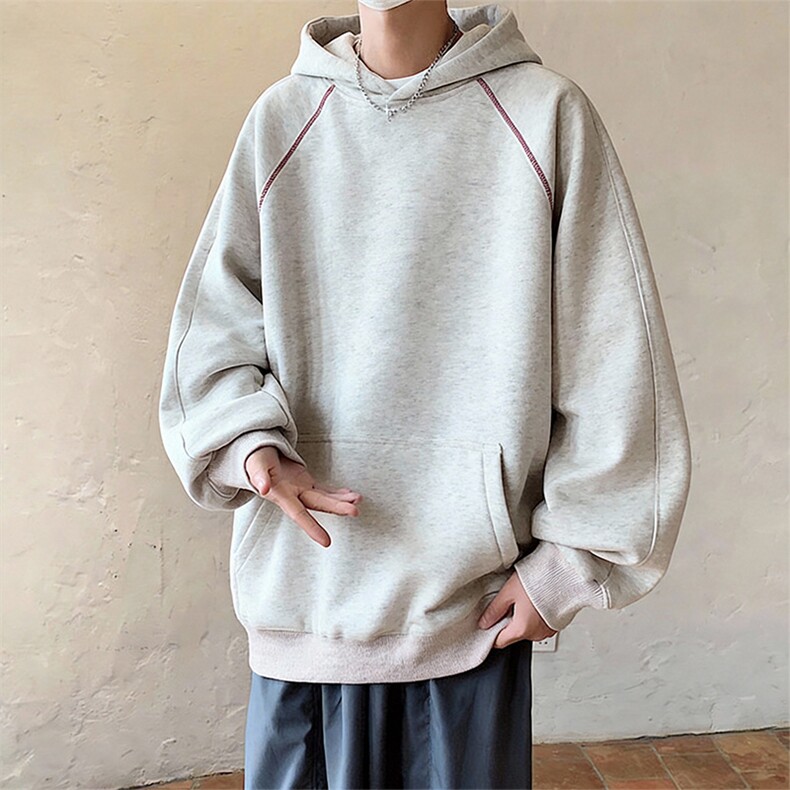 改华棉拼接走线连帽卫衣【现货】C403A-T89-特P45图片
