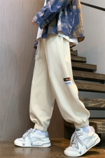 港风宽松束脚裤男生休闲裤加绒长裤KD561-P60，男装卫衣，电商D312-1