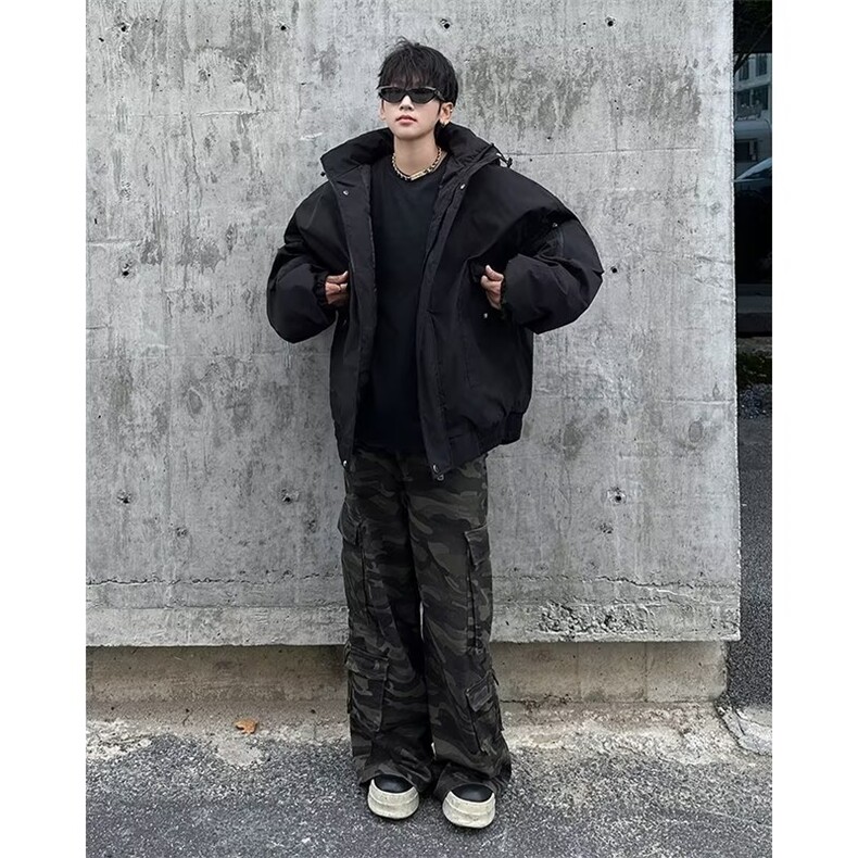 男冬季加厚保暖宽松棉衣外套2026新款棉袄潮牌8186/P98,男装棉衣,星座506