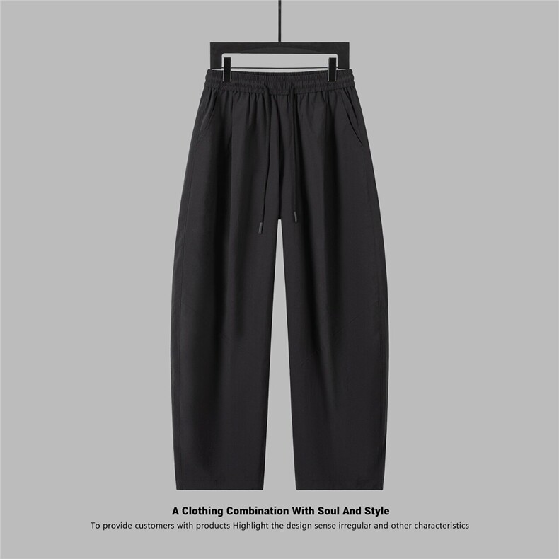 直筒纯色休闲裤长裤男垂感顺滑西裤A329-K819-P55,男装西裤,电商A329