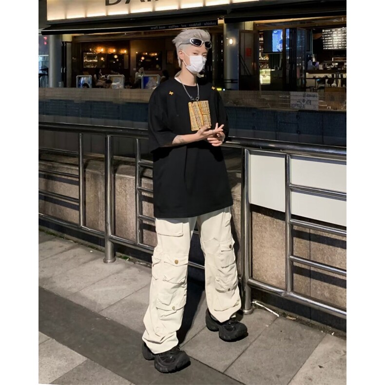2024春夏季新款男休闲圆领短袖纯棉刺绣包边T3047P35,女包手腕包,星座1116-2