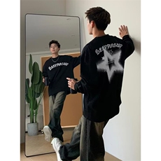 文艺日系新原宿流行时尚ins气质束口长袖T恤百搭卫衣TS35-P38网图，女装T恤，电商B245