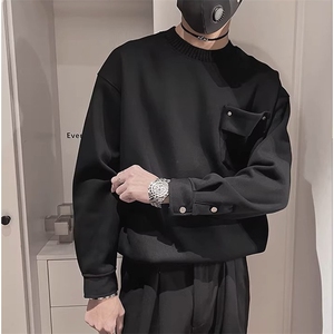 TP31-特P18 美式极简重磅打底衫男士百搭长袖T恤图片