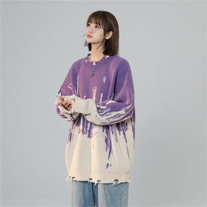 M8172/P65冬季新款毛衣男港?韩版美式潮牌上衣潮流情侣针织衫图片