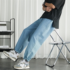 夏季薄款九分裤男潮流时尚休闲牛仔裤男A210-K6807-P45，男装牛仔裤，星座210-3