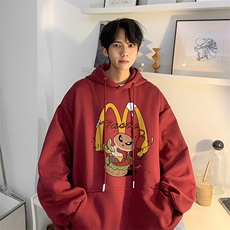 秋季新动物字母印花连帽卫衣男JK23407特批p35-控58，男装卫衣，星座605(原A050)