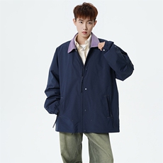 2026春季新款现货拼色衬衫领夹克男纯色外套DSA157B-JK7935-特P63，男装夹克，电商A157B
