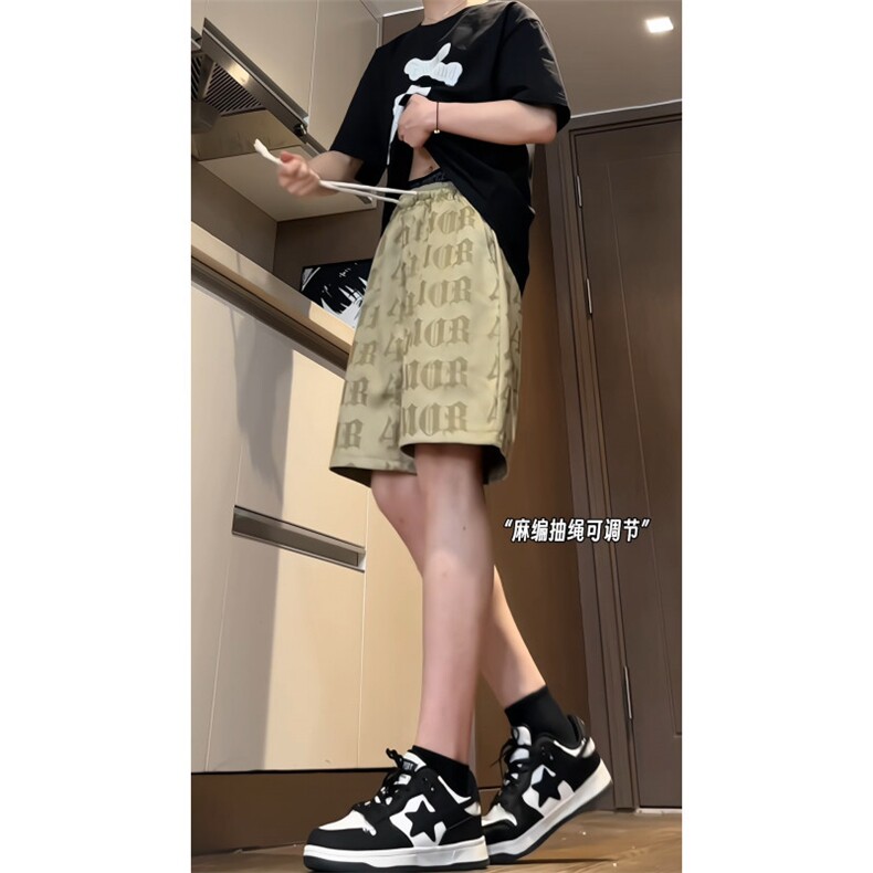 数据！抖音品质麂皮绒雕花字母短裤休闲五分裤JDK237-P40控58,男装牛仔裤,电商B370