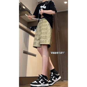 数据！抖音品质麂皮绒雕花字母短裤休闲五分裤JDK237-P40控58