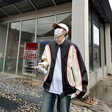 高级感痞帅赛车服美式复古机车外套男飞行员夹克情侣装同款WT51，男装夹克，星座1116A-1（原606A）