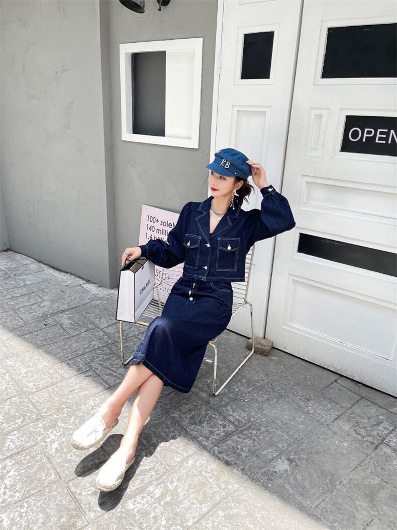 牛仔两件套裙，其它，Balance Studio