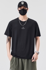 男士冰丝短袖T恤夏季百搭休闲运动圆领半袖上衣T65801-P35控69，男装T恤，电商A237