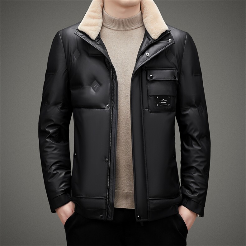 CAH2805钱塘2020-2冬季厚款时尚休闲简约百搭中年男士羽绒服P230,男装羽绒服,钱塘207-2