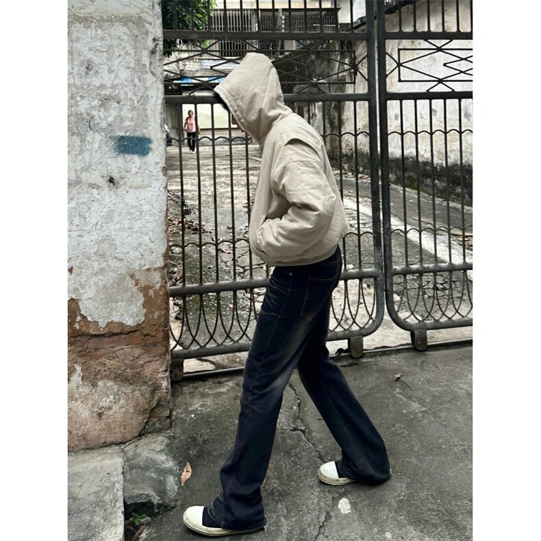 秋冬座山雕连帽加绒加厚短款外套男cleanfit帆布棉衣袄服夹克春季,男装夹克,星座506A