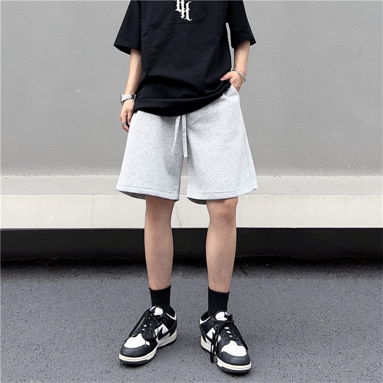 日系重磅运动短裤男夏季宽松休闲抽绳直筒户外五分裤子DK0220-P35,男装休闲裤,星座308B-1