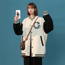 中性风春秋季情侣棒球服男女休闲夹克女时尚外套男BQF296-P50,男装夹克,电商B371