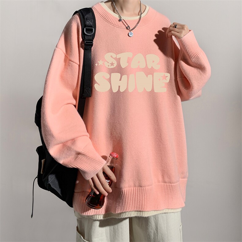 控78假两件毛衣男大码加绒针织衫男毛线衣M80337-P55加绒P70,男装针织衫/毛衣,电商A040
