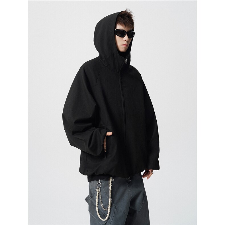 机能风连帽宽松冲锋衣夹克外套男女D309B-JK02-P85,男装夹克,电商D309B