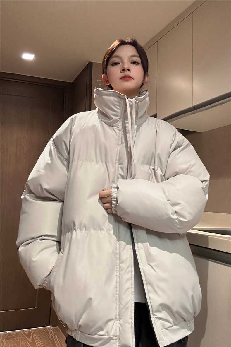 中性冬季跑量款宽松加厚纯色棉衣潮休闲保暖外套XZ811A-MF988-P90,男装棉衣,星座811A