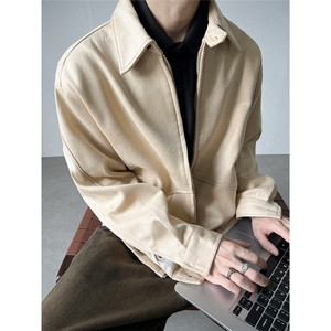 自家图~老钱风 麂皮绒cleanfit夹克外套 W1353/特P70图片