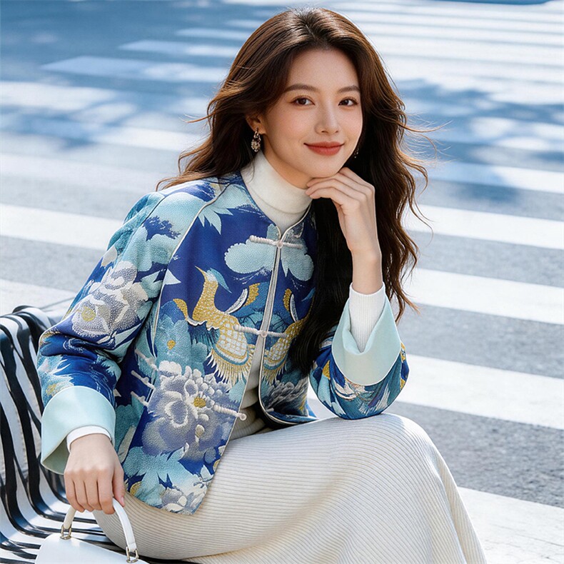芷墨春季新款新中式盘扣设计感复古外套日常气质显瘦显瘦短开衫女,女装短外套,芷墨服饰