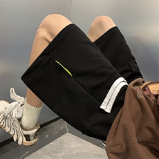 纯色重磅50棉夏季新品休闲高街短裤大码男DK007-P45-控68，男装牛仔裤，电商A021