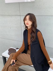 【现货】双面羊绒马甲图片