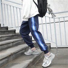 秋季新款运动裤男宽松针织裤潮流束脚卫裤休闲裤202-7-G，男装休闲裤，星座1302