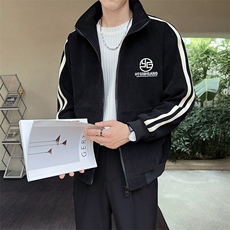 社会小伙风秋冬季新款轻熟肌理感休闲刺绣夹克外套男JK116-P110，男装夹克，电商A413