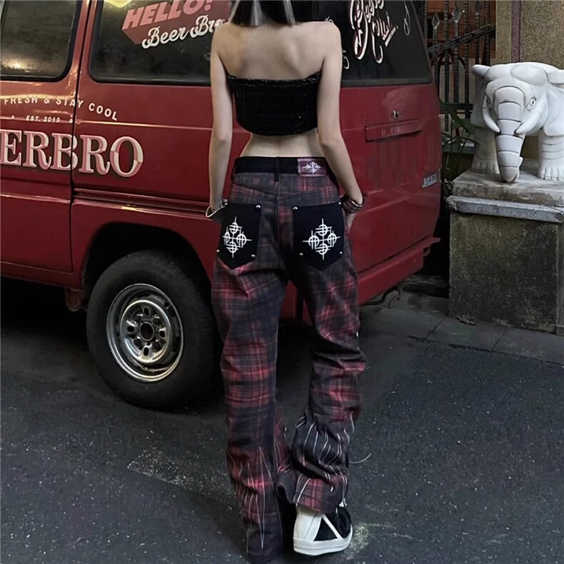 欧洲站男女牛仔裤潮牌新款弹力修身小脚裤轻奢高端印花流行长裤潮,男装牛仔裤,星座506A